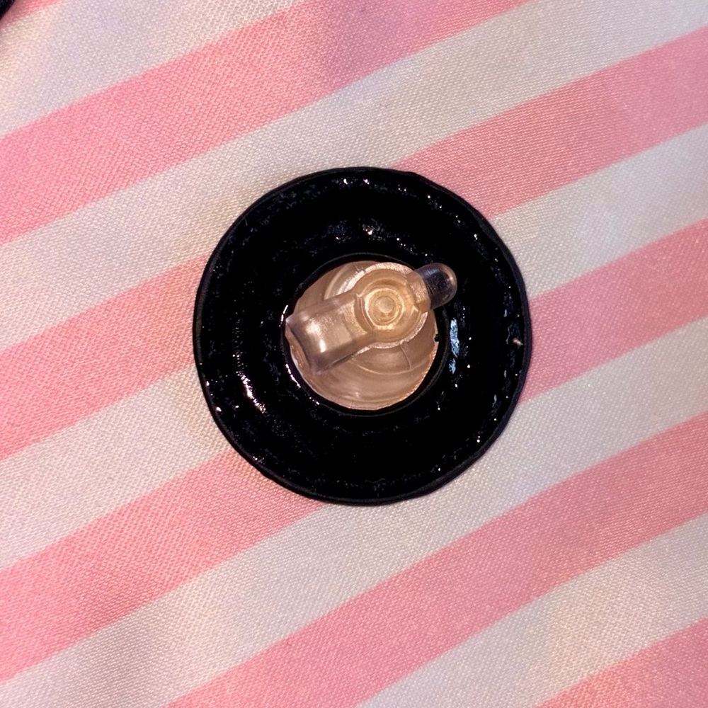 Iconic Victoria's Secret Pink and White Striped Travel Pillow Set - Picture 6 of 9